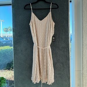 Express Cream and Gold Dress